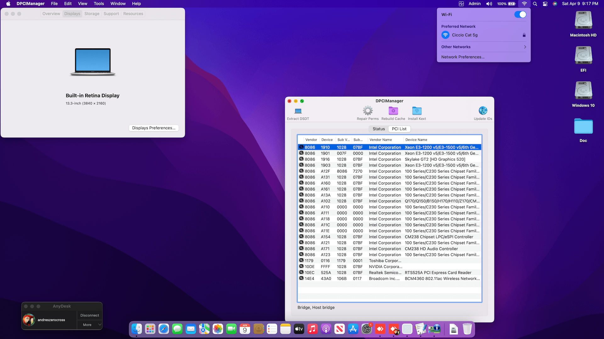 Dell Precision 5520 Touchscreen [SkyLake + Intel HD 530 + PS2]   OpenCore 2